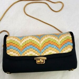 Vtg Embroidered Mini Shoulder Bag VGU